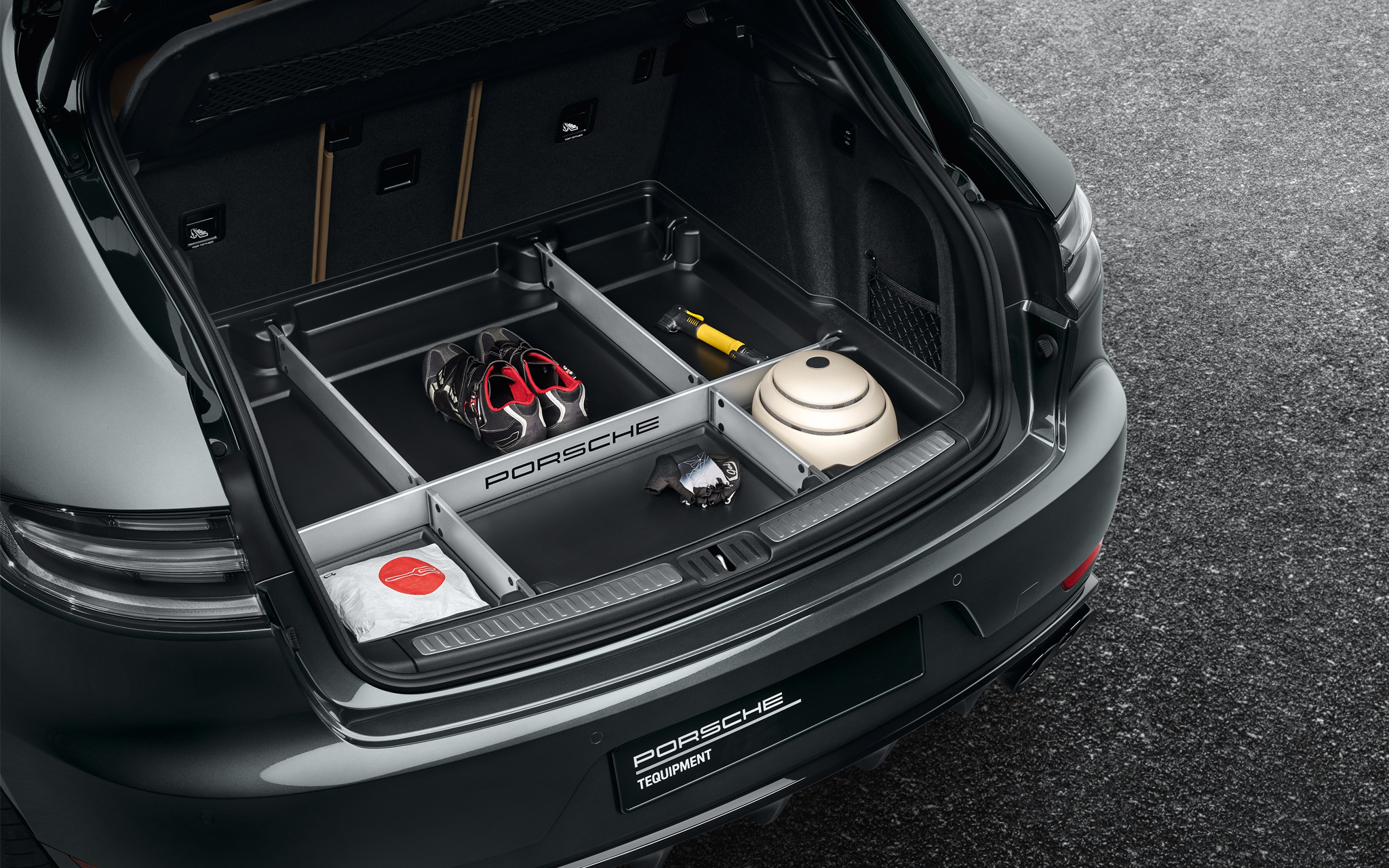 JULAN 1PCS Caja de Almacenamiento de automóviles Organizador Accesorios Ajuste for Porsche Macan 2017 2018 LjuL